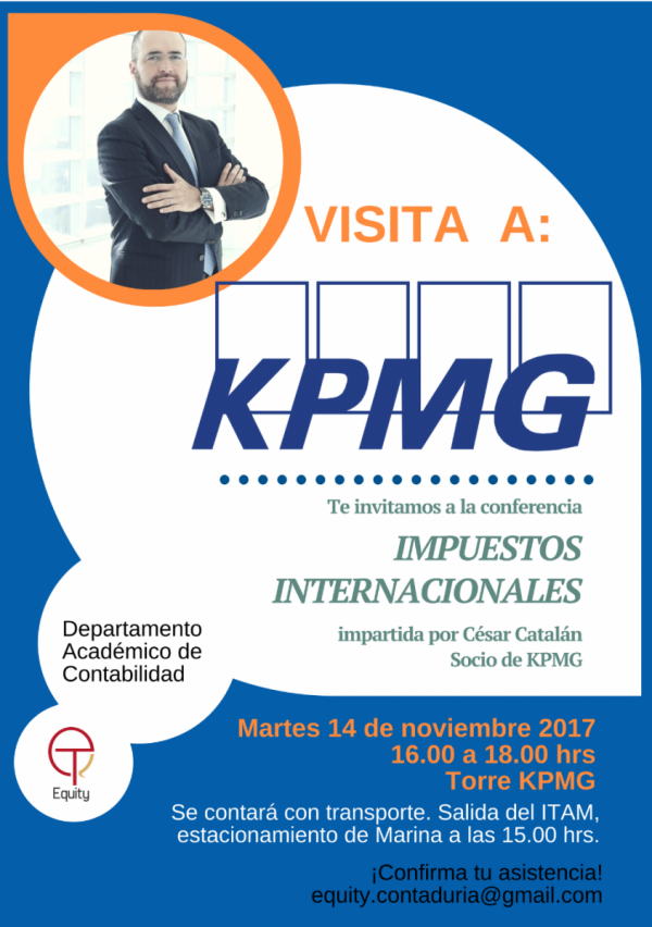 Visita a KPMG. Conferencia de impuestos internacionales