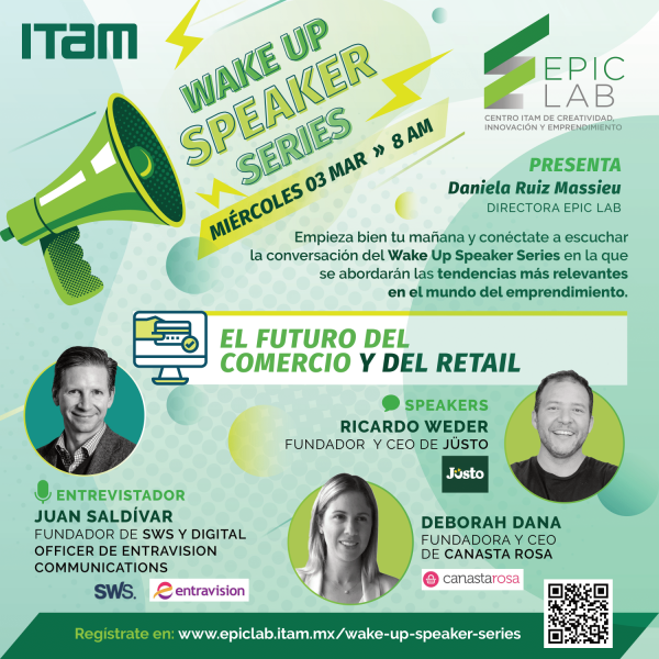 Póster WakeUp Speaker Series EPIC