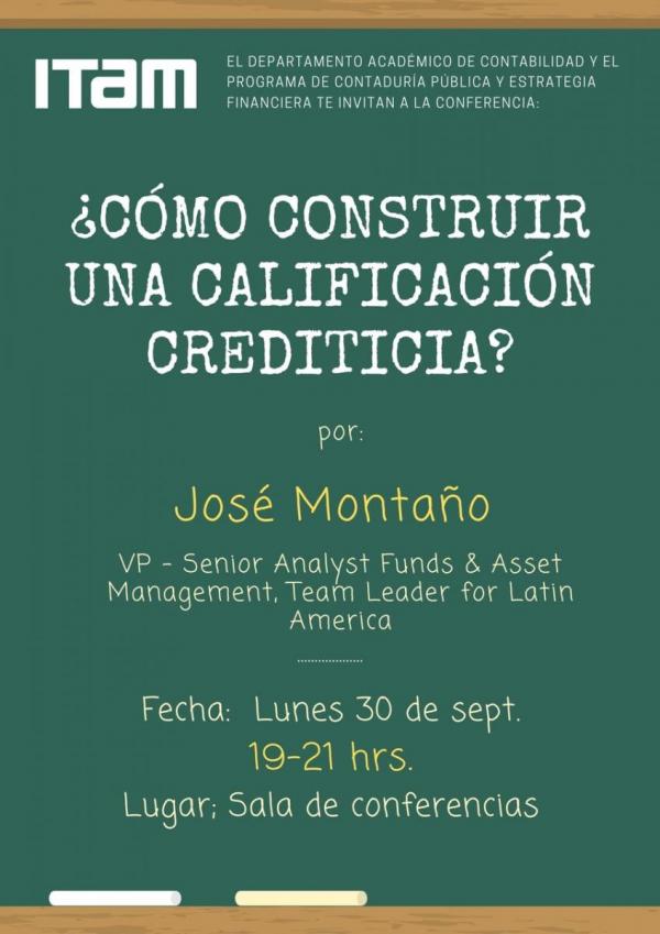 Conferencia "¿Cómo construir una calificación crediticia?"