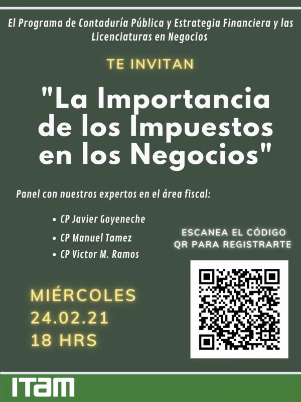 Póster La importancia de los impuestos en los negocios